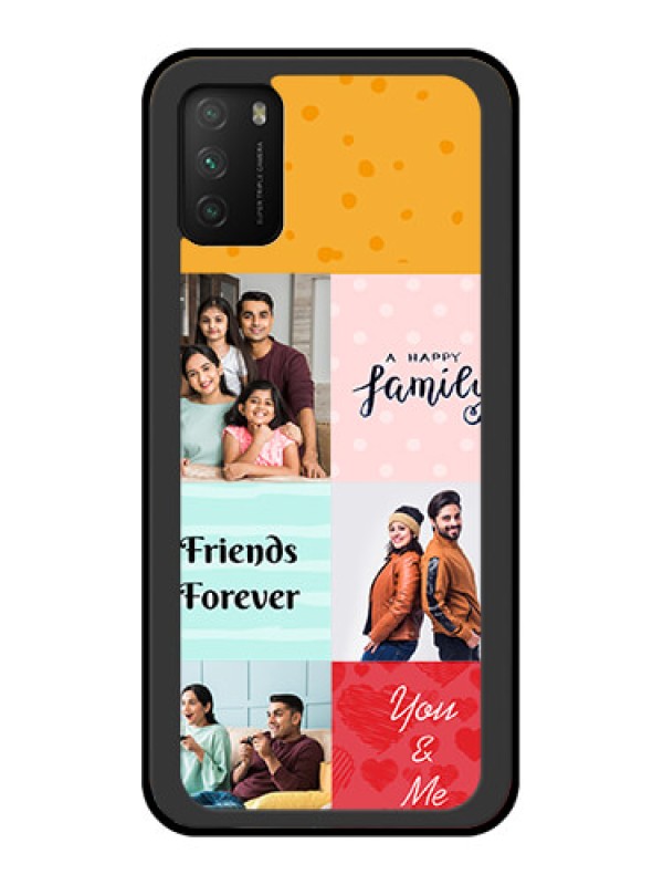 Custom Poco M3 Personalized Glass Phone Case  - Images with Quotes Design