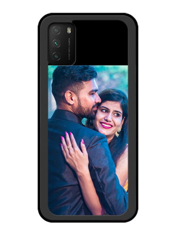 Custom Poco M3 Custom Glass Phone Case - Upload Full Picture With Custom Color Design