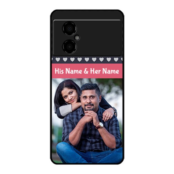 Poco M4 5G Custom Glass Mobile Case - Love Symbols Design