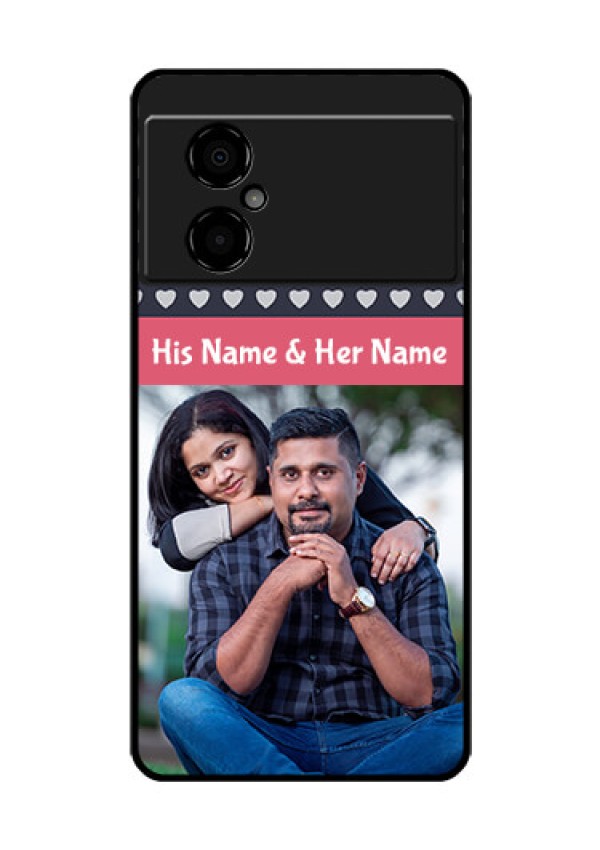 Poco M4 5G Custom Glass Mobile Case - Love Symbols Design