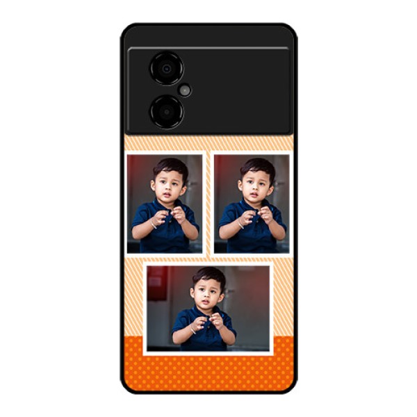 Poco M4 5G Photo Printing on Glass Case - Bulk Photos Upload Design