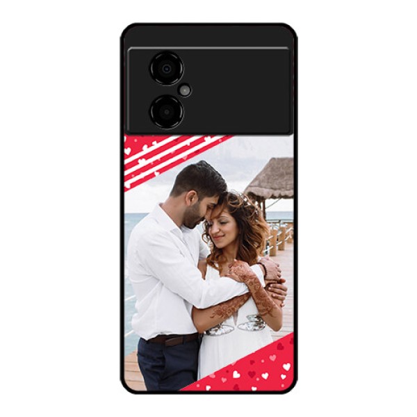 Poco M4 5G Custom Glass Mobile Case - Valentines Gift Design