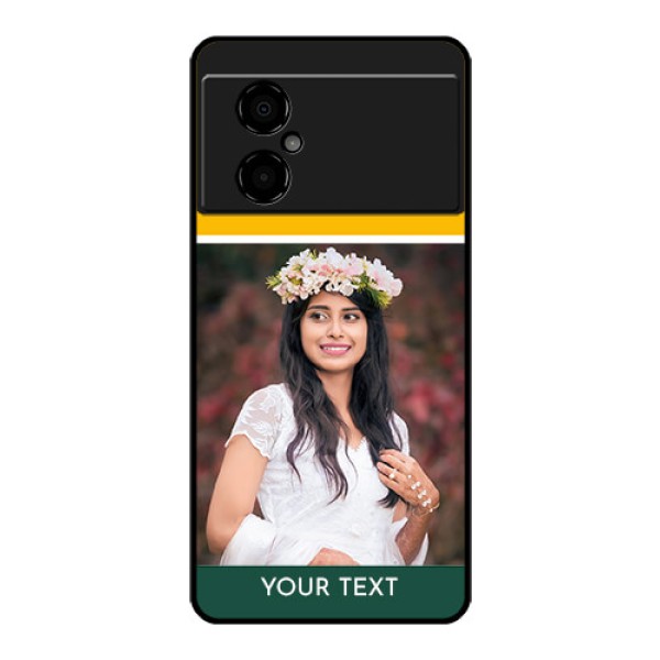 Poco M4 5G Photo Printing on Glass Case - Love You Design