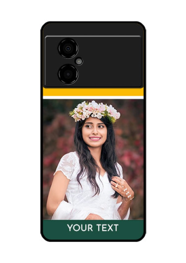 Poco M4 5G Photo Printing on Glass Case - Love You Design