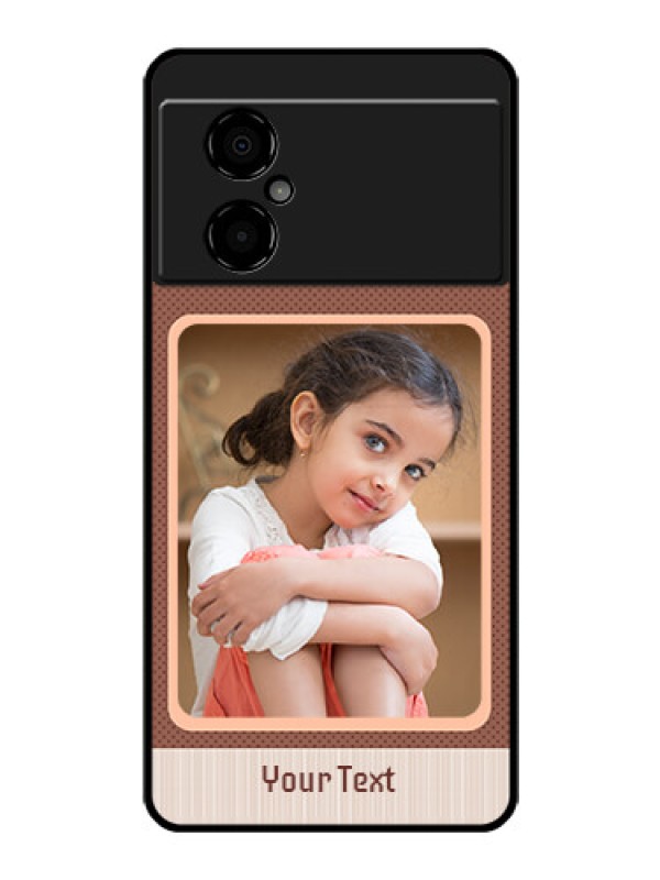 Custom Poco M4 5G Custom Glass Phone Case - Simple Pic Upload Design