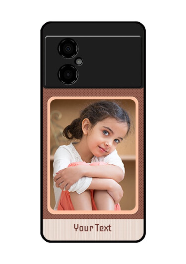 Poco M4 5G Custom Glass Phone Case - Simple Pic Upload Design