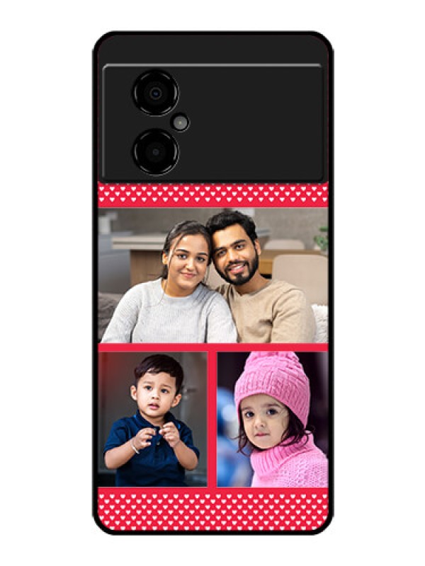 Custom Poco M4 5G Personalized Glass Phone Case - Bulk Pic Upload Design