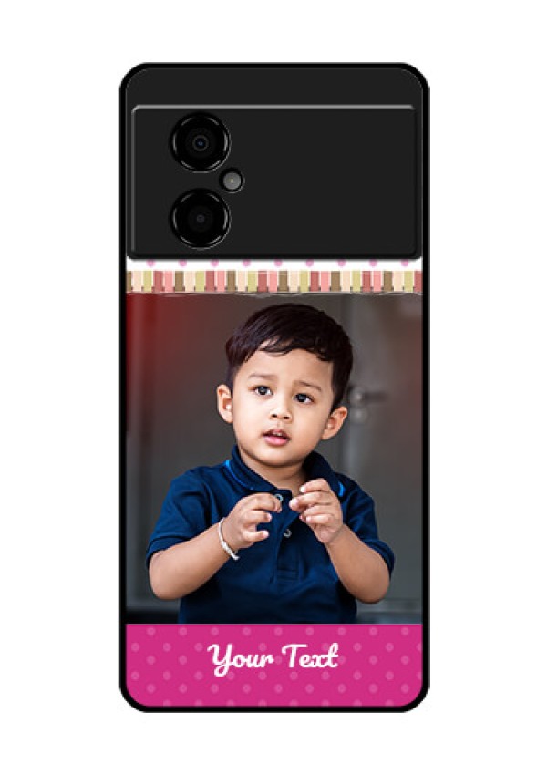 Poco M4 5G Photo Printing on Glass Case - Cute Girls Cover Design
