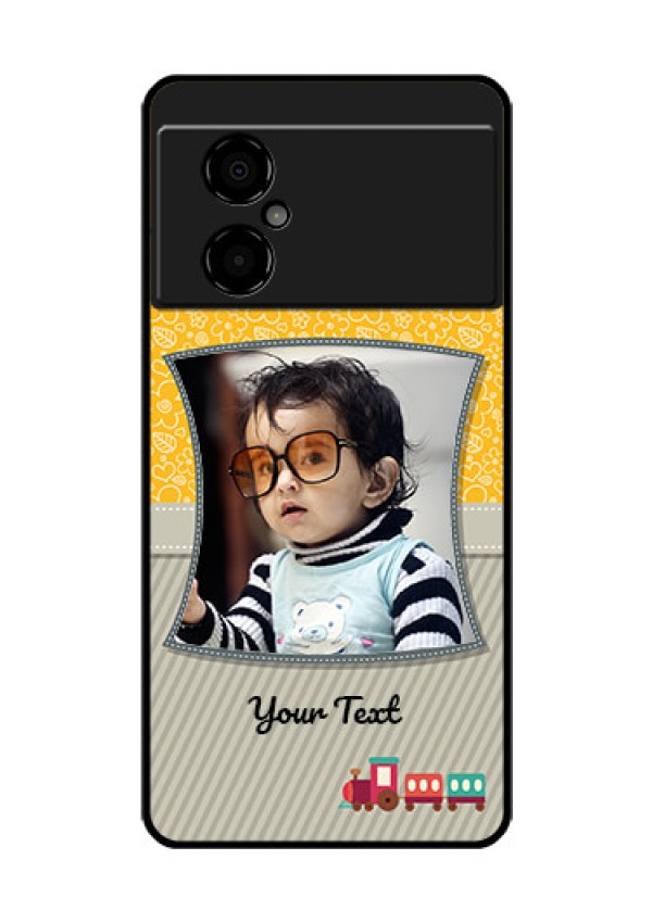 Poco M4 5G Personalized Glass Phone Case - Baby Picture Upload Design