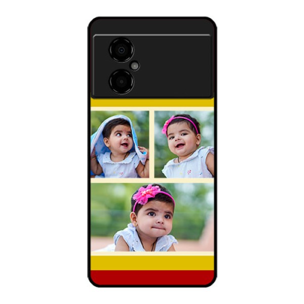 Poco M4 5G Custom Glass Mobile Case - Multiple Pic Upload Design