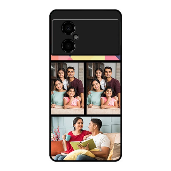 Poco M4 5G Custom Glass Phone Case - Bulk Pic Upload Design