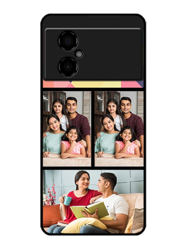 Custom Poco M4 5G Custom Glass Phone Case - Bulk Pic Upload Design