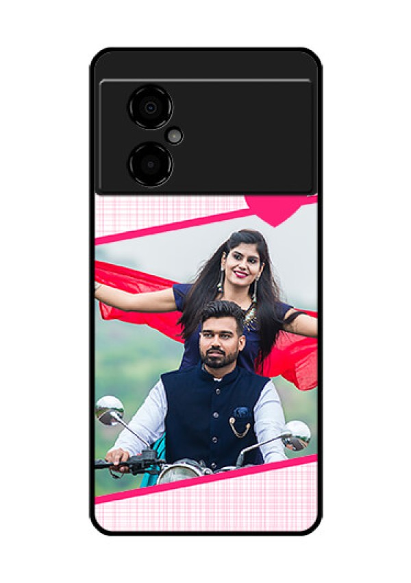 Poco M4 5G Custom Glass Phone Case - Love Shape Heart Design