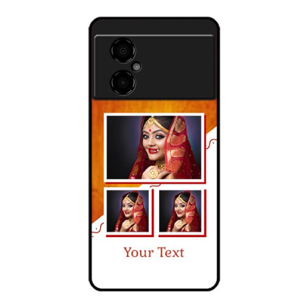 Poco M4 5G Custom Glass Phone Case - Wedding Memories Design