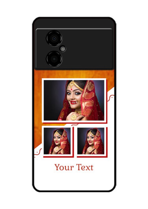 Poco M4 5G Custom Glass Phone Case - Wedding Memories Design