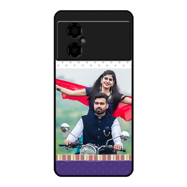 Poco M4 5G Photo Printing on Glass Case - Cute Family Design