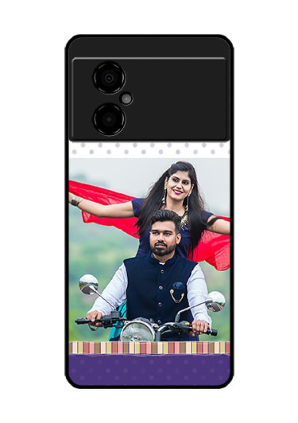 Poco M4 5G Photo Printing on Glass Case - Cute Family Design