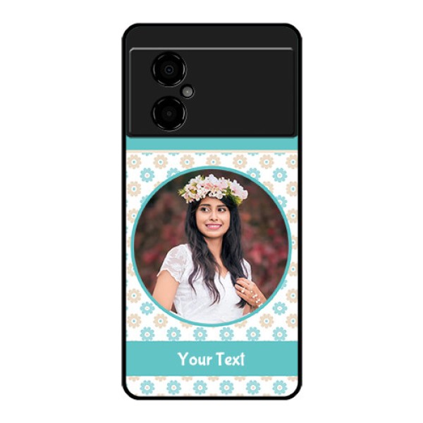 Poco M4 5G Custom Glass Mobile Case - Beautiful Flowers Design