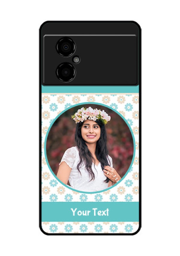 Poco M4 5G Custom Glass Mobile Case - Beautiful Flowers Design