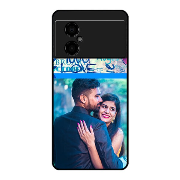 Poco M4 5G Custom Glass Mobile Case - Colorful Love Design
