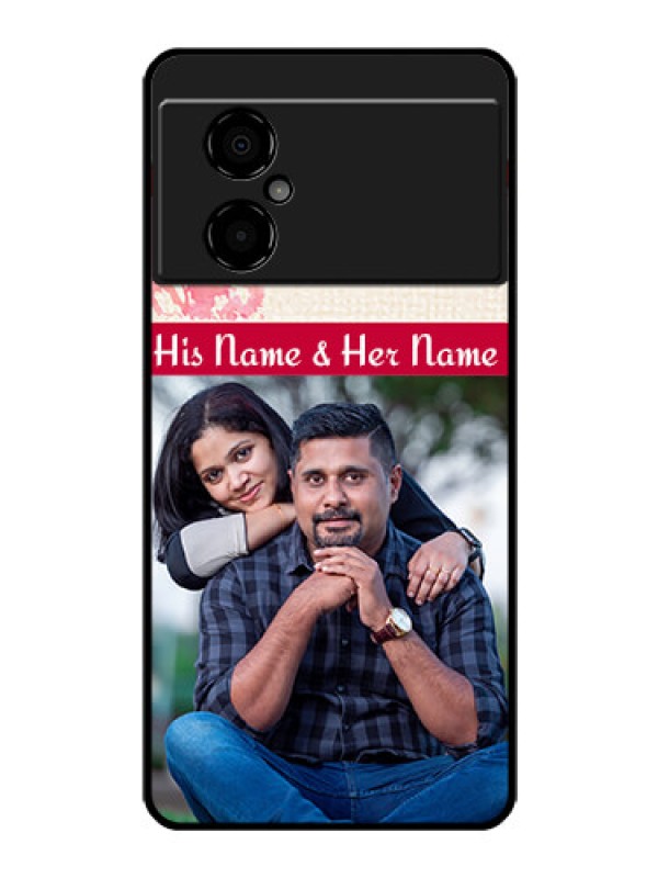 Custom Poco M4 5G Photo Printing on Glass Case - You and Me Case Design