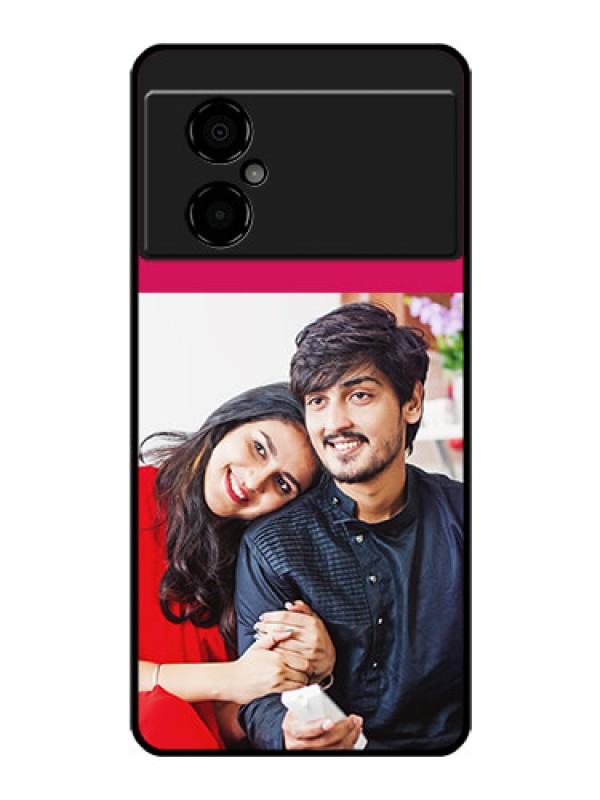 Custom Poco M4 5G Custom Glass Mobile Case - Anniversary Cover Design