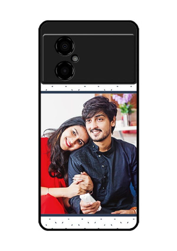 Poco M4 5G Personalized Glass Phone Case - Premium Dot Design