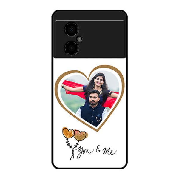 Poco M4 5G Custom Glass Mobile Case - You & Me Design