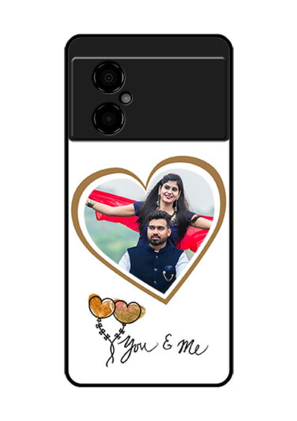 Poco M4 5G Custom Glass Mobile Case - You & Me Design