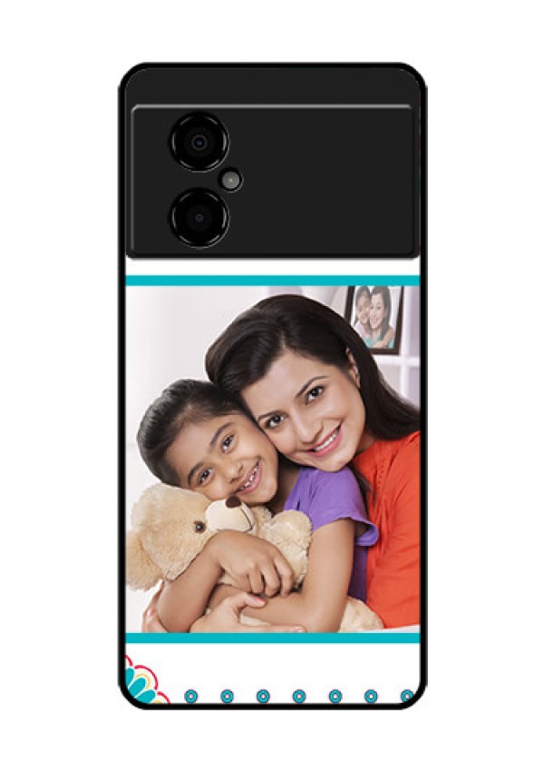 Poco M4 5G Custom Glass Phone Case - Flower Design