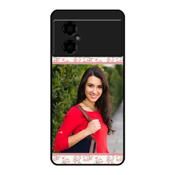 Poco M4 5G Custom Glass Phone Case - Premium Floral Design