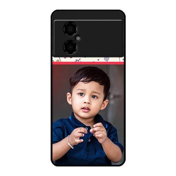 Poco M4 5G Custom Glass Mobile Case - Premium Floral Design