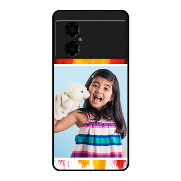 Poco M4 5G Personalized Glass Phone Case - Multi Color Design