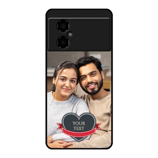 Poco M4 5G Custom Glass Phone Case - Just Married Couple Design Poco M4 5G Custom Glass Phone Case - Just Married Couple Design