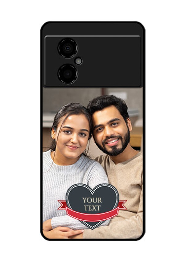 Poco M4 5G Custom Glass Phone Case - Just Married Couple Design