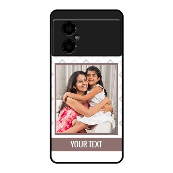 Poco M4 5G Photo Printing on Glass Case - Simple Diamond Design