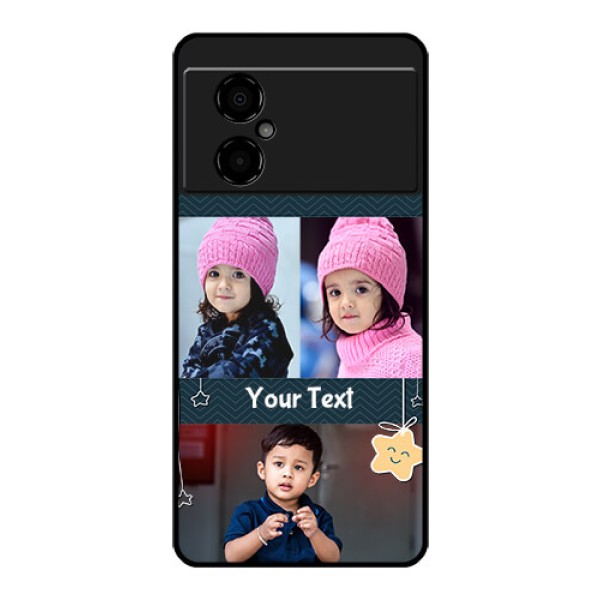 Poco M4 5G Custom Glass Mobile Case - Hanging Stars Design