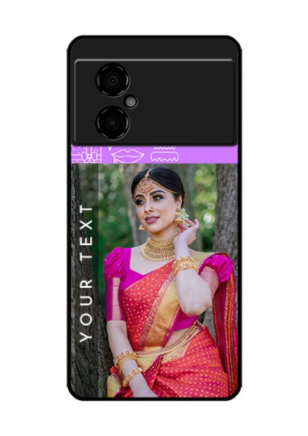 Poco M4 5G Custom Glass Mobile Case - Birthday Icons Design
