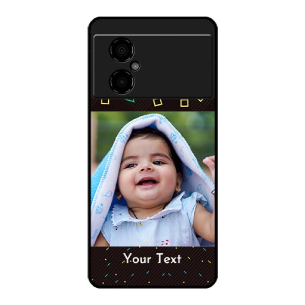 Poco M4 5G Custom Glass Phone Case - with confetti birthday design Poco M4 5G Custom Glass Phone Case - with confetti birthday design