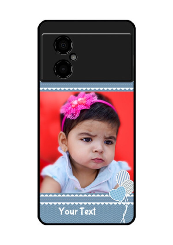 Poco M4 5G Photo Printing on Glass Case - with Kids Pattern Design