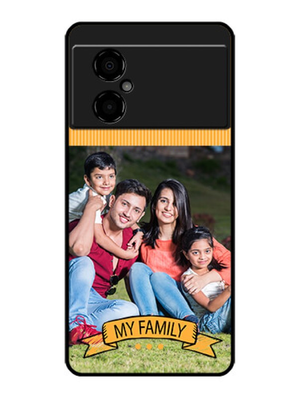 Custom Poco M4 5G Custom Glass Phone Case - My Family Design