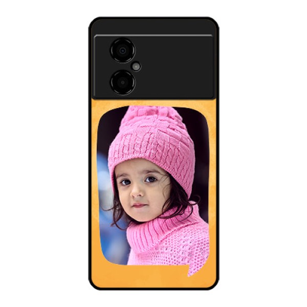 Poco M4 5G Personalized Glass Phone Case - Water Color Design with Bird Icons Poco M4 5G Personalized Glass Phone Case - Water Color Design with Bird Icons