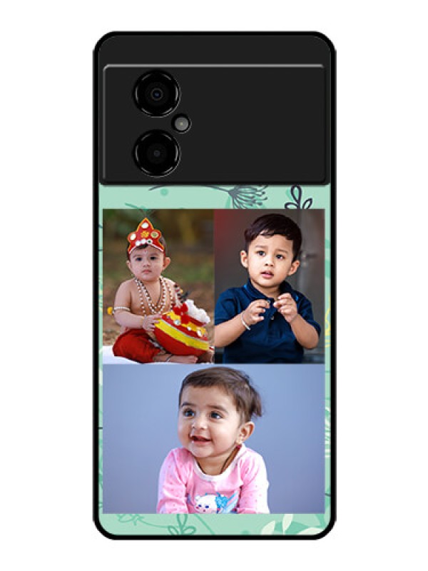 Custom Poco M4 5G Photo Printing on Glass Case - Forever Family Design