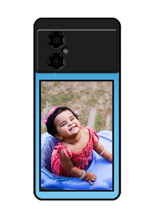 Poco M4 5G Custom Glass Mobile Case - Wave Pattern Colorful Design