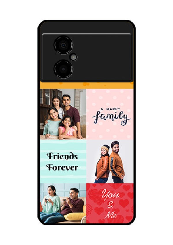 Poco M4 5G Personalized Glass Phone Case - Images with Quotes Design