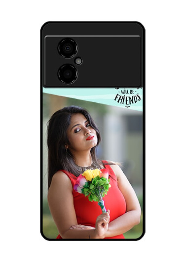 Poco M4 5G Custom Glass Phone Case - Friends Picture Icon Design