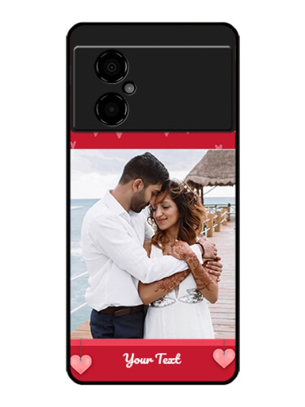 Custom Poco M4 5G Custom Glass Phone Case - Valentines Day Design