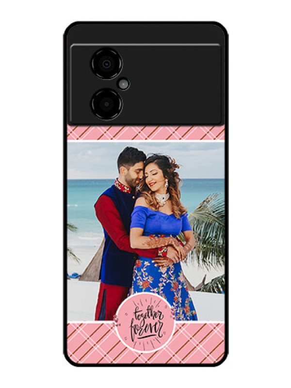 Custom Poco M4 5G Personalized Glass Phone Case - Together Forever Design