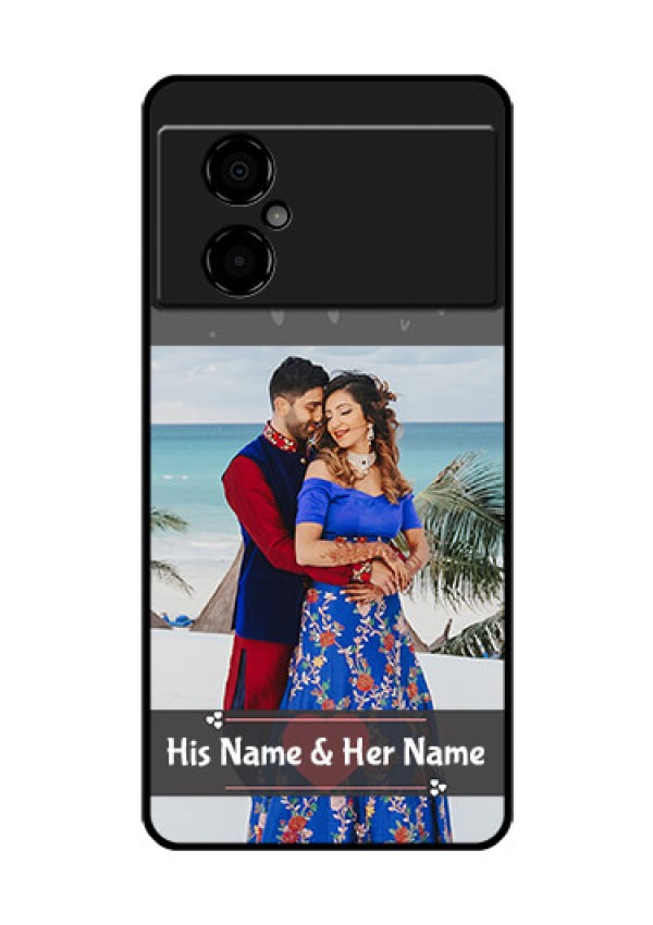 Poco M4 5G Custom Glass Mobile Case - Buy Love Design with Photo Online
