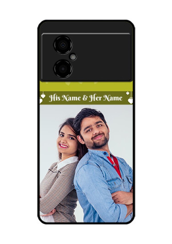 Poco M4 5G Custom Glass Phone Case - You & Me Heart Design